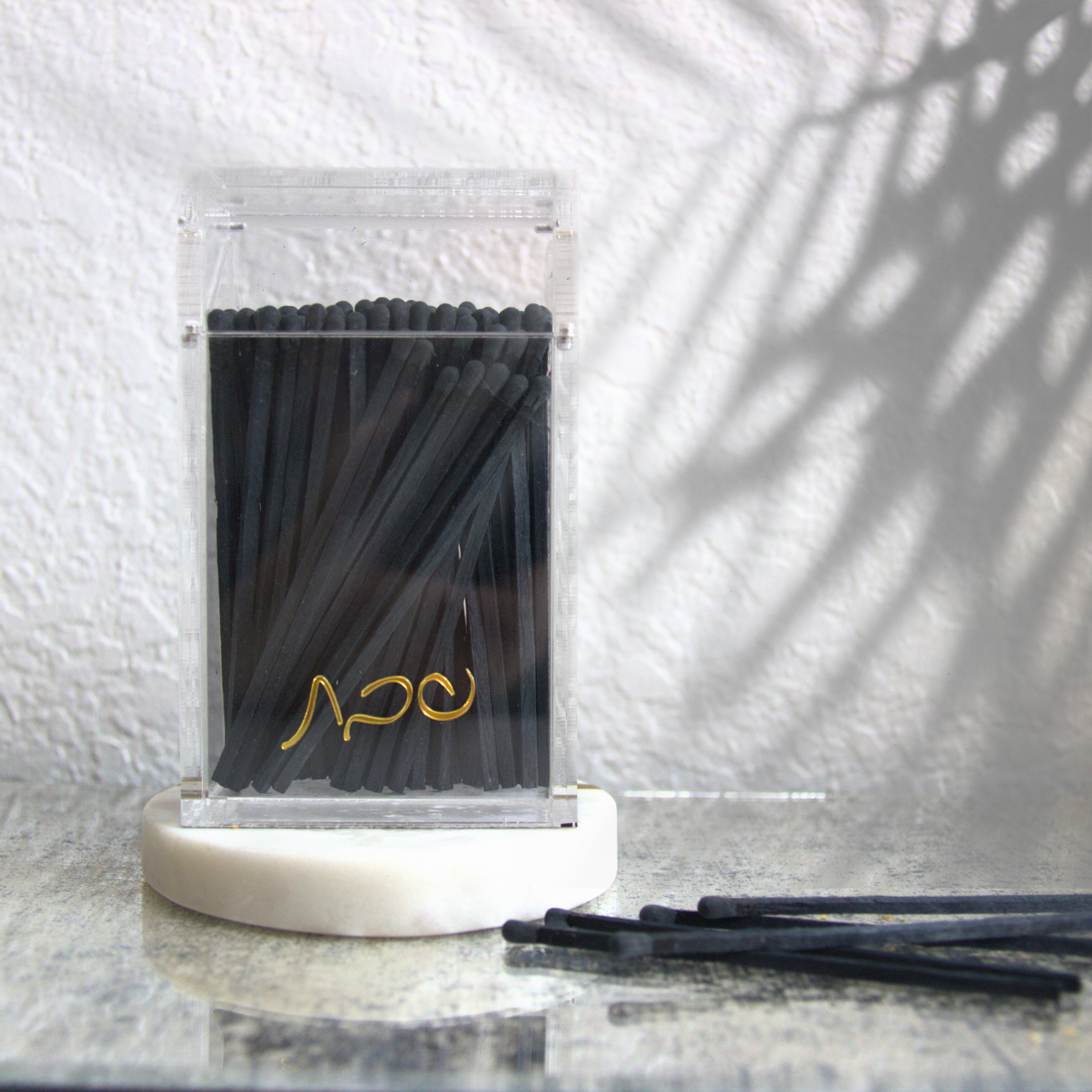 L2L Shabbat Matchbox, Black Matches