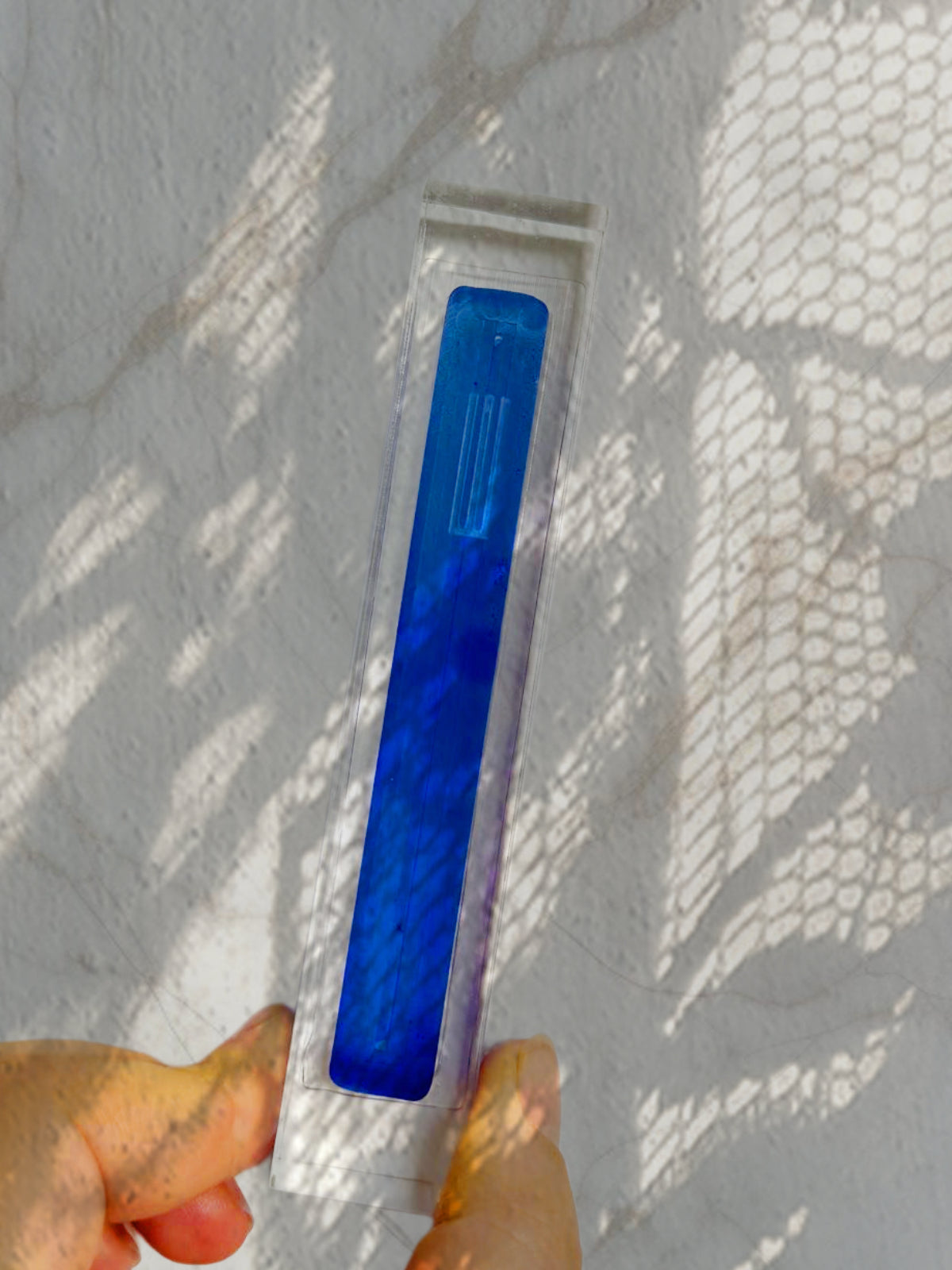 L2L Acrylic Mezuzah, Blue